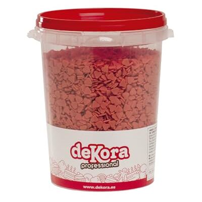 dekora – Sprinkles di zucchero a forma di cuore rossi, 1 kg – Codette e zuccherini per decorare torte, cupcake e dolci – Ideali per San Valentino dekora – Sprinkles di zucchero a forma di cuore rossi, 1 kg – Codette e zuccherini per decorare torte, cupcake e dolci – Ideali per San Valentino