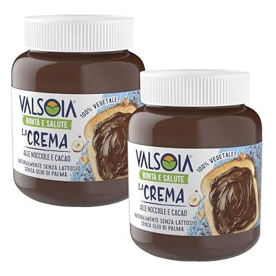 Valsoia , Crema Vegetale alle Nocciole, 2 x 400 g Valsoia , Crema Vegetale alle Nocciole, 2 x 400 g