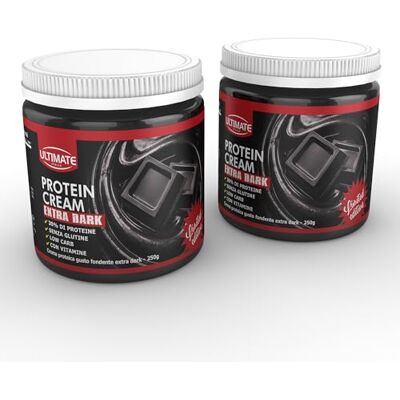 ULTIMATE ITALIA 2 protein cream gusto fondente extra dark Senza Glutine Low Carb 2x250g ULTIMATE ITALIA 2 protein cream gusto fondente extra dark Senza Glutine Low Carb 2x250g