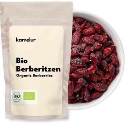 Kamelur 1kg di bacche di crespino BIO essiccati in qualità alimentare cruda, non solforati e senza zucchero Kamelur 1kg di bacche di crespino BIO essiccati in qualità alimentare cruda, non solforati e senza zucchero