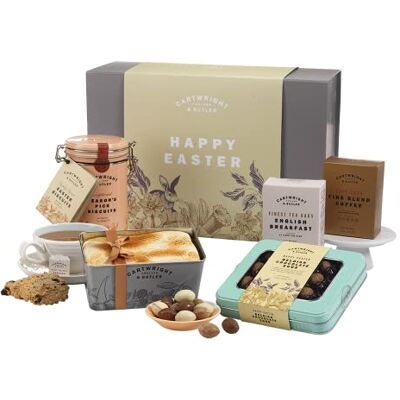 Cartwright & Butler Scatola regalo per dolci pasquali Cesto per alimenti Confezione regalo Tè pomeridiano Cartwright & Butler Scatola regalo per dolci pasquali Cesto per alimenti Confezione regalo Tè pomeridiano