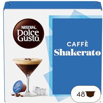 Nescafé Dolce Gusto Caffè Shakerato, 3 Confezioni da 16 Capsule (48 Capsule Compatibili ) Nescafé Dolce Gusto Caffè Shakerato, 3 Confezioni da 16 Capsule (48 Capsule Compatibili )