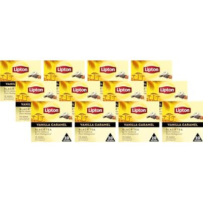 Lipton Discovery Collection Vaniglia e Caramello, 12 Confezioni da 20 Filtri, 240 Bustine Lipton Discovery Collection Vaniglia e Caramello, 12 Confezioni da 20 Filtri, 240 Bustine