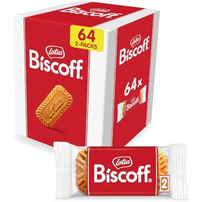 Biscoff Lotus Biscotto Caramellato Monoporzioni da 2 Biscotti Confezionate Singolarmente Ingredienti di Origine Naturale Vegano 64 Sacchetti 992g Biscoff Lotus Biscotto Caramellato Monoporzioni da 2 Biscotti Confezionate Singolarmente Ingredienti di Origine Naturale Vegano 64 Sacchetti 992g