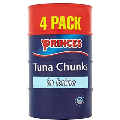 Princes Pezzi Di Tonno In Salamoia (4X160g) (Confezione da 2) Princes Pezzi Di Tonno In Salamoia (4X160g) (Confezione da 2)