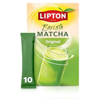 Lipton , Barista Matcha Original, 10 bastoncini pronti all'uso, Bevanda all'avena, Da gustare calda o fredda, senza zuccheri aggiunti* Lipton , Barista Matcha Original, 10 bastoncini pronti all'uso, Bevanda all'avena, Da gustare calda o fredda, senza zuccheri aggiunti*