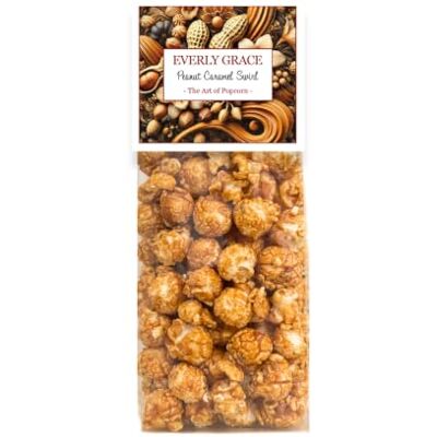 Everly Grace Popcorn – Peanut Caramel Swirl, 100 g – Sacchetti di popcorn al burro di arachidi e caramello dalla nostra manifattura di Augusta, Germania Everly Grace Popcorn – Peanut Caramel Swirl, 100 g – Sacchetti di popcorn al burro di arachidi e caramello dalla nostra manifattura di Augusta, Germania