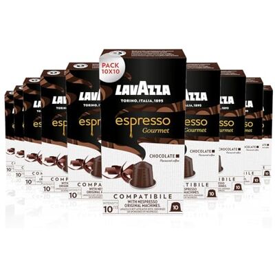 Lavazza - Espresso Gourmet Chocolate - Nespresso - 100 pods Lavazza - Espresso Gourmet Chocolate - Nespresso - 100 pods