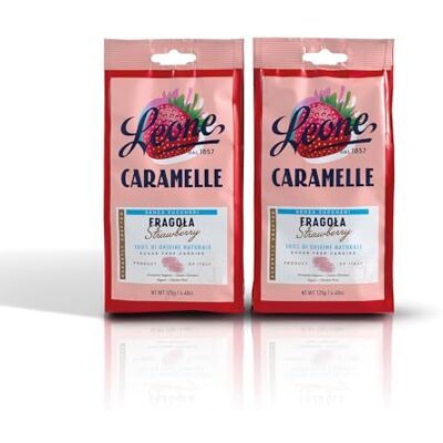 Pastiglie Leone Leone dal 1857 Caramelle Senza Zucchero Fragola Gusto Fragola Senza Glutine e Vegane 2 Sacchetti Caramelle Dure da 125g (2 x 125g) Pastiglie Leone Leone dal 1857 Caramelle Senza Zucchero Fragola Gusto Fragola Senza Glutine e Vegane 2 Sacchetti Caramelle Dure da 125g (2 x 125g)