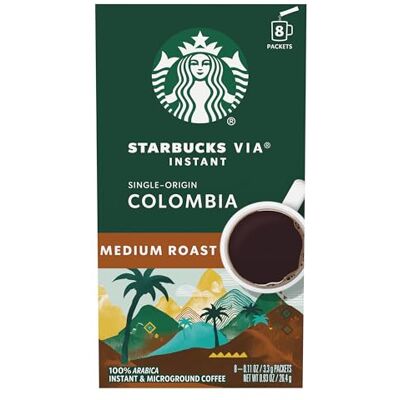 Starbucks Via Ready Brew Coffee, Colombia, 8-Count Starbucks Via Ready Brew Coffee, Colombia, 8-Count