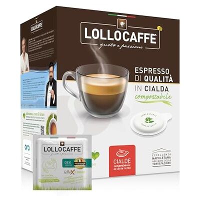 Lollo Caffè Dec espresso Cialde in carta filtro ESE da 44 mm Box da 150 pz Lollo Caffè Dec espresso Cialde in carta filtro ESE da 44 mm Box da 150 pz