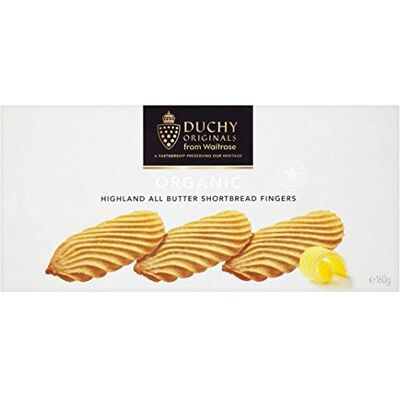 Waitrose Duchy Burro Bio Frollini Dita 160g Waitrose Duchy Burro Bio Frollini Dita 160g