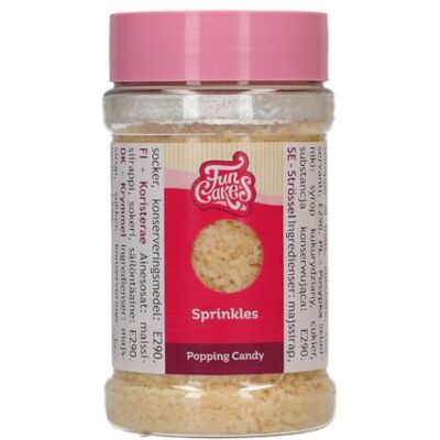 FunCakes Caramelle Popping : Cake Sprinkles, Cristalli di Zucchero, Sensazione di Schiocco in Bocca, Perfetti per Biscotti e altre dolcetti, Popping Candy 180 g FunCakes Caramelle Popping : Cake Sprinkles, Cristalli di Zucchero, Sensazione di Schiocco in Bocca, Perfetti per Biscotti e altre dolcetti, Popping Candy 180 g