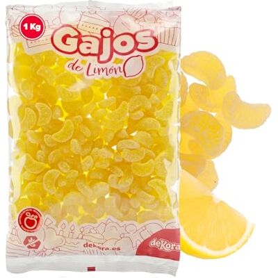 dekora Spicchi di jelly gusto limone 1 kg, decorazioni torta commestibili per torte, cupcake e dolci, caramelle decorative per compleanni e candy bar dekora Spicchi di jelly gusto limone 1 kg, decorazioni torta commestibili per torte, cupcake e dolci, caramelle decorative per compleanni e candy bar