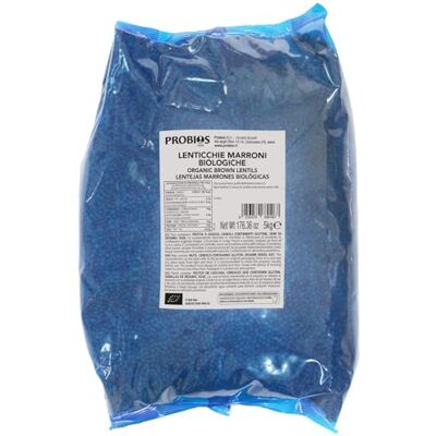 Probios Lenticchie marroni piccole biologiche Ingrediente vegetale ricco di proteine - Ideale per cucinare, stufati, zuppe, curry e insalate 5 kg Probios Lenticchie marroni piccole biologiche Ingrediente vegetale ricco di proteine - Ideale per cucinare, stufati, zuppe, curry e insalate 5 kg