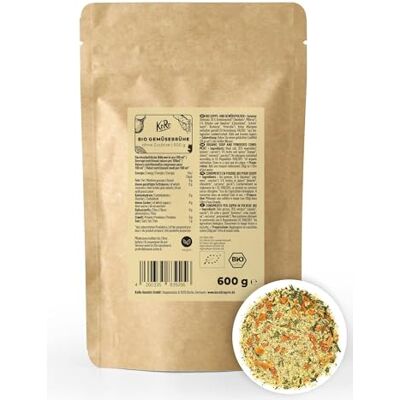 KoRo Brodo vegetale bio 600 g brodo granulare biologico in polvere senza carne, senza glutammato, solo verdure e sale cristallino, senza glutine e senza lattosio KoRo Brodo vegetale bio 600 g brodo granulare biologico in polvere senza carne, senza glutammato, solo verdure e sale cristallino, senza glutine e senza lattosio