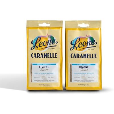 Pastiglie Leone Leone dal 1857 Caramelle Senza Zucchero Limone Gusto Limone Senza Glutine e Vegane 2 Sacchetti Caramelle Dure da 125g (2 x 125g) Pastiglie Leone Leone dal 1857 Caramelle Senza Zucchero Limone Gusto Limone Senza Glutine e Vegane 2 Sacchetti Caramelle Dure da 125g (2 x 125g)