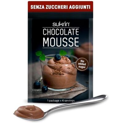 Sukrin Dessert Mousse al cioccolato, mix istantaneo per budini, per dolci gustosi, budino senza zucchero aggiunto, senza glutine, a basso carboidrati, senza colori artificiali, 1 confezione 85g Sukrin Dessert Mousse al cioccolato, mix istantaneo per budini, per dolci gustosi, budino senza zucchero aggiunto, senza glutine, a basso carboidrati, senza colori artificiali, 1 confezione 85g