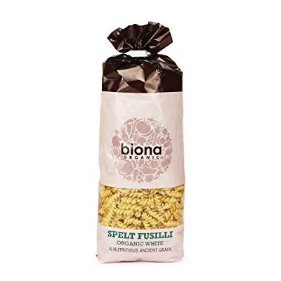Biona (2 Pack) Org Spelt White Fusilli 500g 2 PACK BUNDLE Biona (2 Pack) Org Spelt White Fusilli 500g 2 PACK BUNDLE