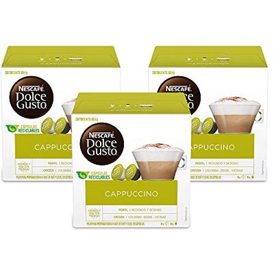 Nescafe Dolce Gusto for Dolce Gusto Brewers, Cappuccino, 48 Count Nescafe Dolce Gusto for Dolce Gusto Brewers, Cappuccino, 48 Count