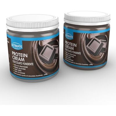 ULTIMATE ITALIA 2 protein cream gusto cioccolato fondente Senza Glutine Low Carb 2x250g ULTIMATE ITALIA 2 protein cream gusto cioccolato fondente Senza Glutine Low Carb 2x250g
