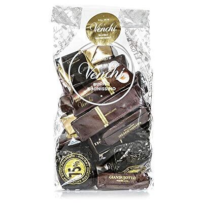 Venchi Sacchetto Cioccolatini Fondenti Assortiti, 300g Cioccolato Extra Fondente Senza Glutine Venchi Sacchetto Cioccolatini Fondenti Assortiti, 300g Cioccolato Extra Fondente Senza Glutine