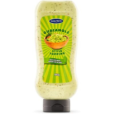 Santa Maria Guacamole Tex Mex stile Topping Salsa, 940 g Santa Maria Guacamole Tex Mex stile Topping Salsa, 940 g
