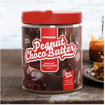 Prozis Crema di Arachidi al Cioccolato Freakin' Good, Barattolo da 500g, 17% Proteine, Senza Aspartame Prozis Crema di Arachidi al Cioccolato Freakin' Good, Barattolo da 500g, 17% Proteine, Senza Aspartame