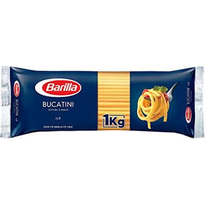 Barilla Pasta Bucatini di Grano Duro, 1 kg x 12 confezioni Barilla Pasta Bucatini di Grano Duro, 1 kg x 12 confezioni