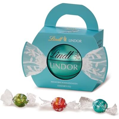 Lindt LINDOR Maxi LINDOR Edizione Limitata Cioccolatini Assortiti gusti Pistacchio Latte Cocco, Confezione Regalo 200g Lindt LINDOR Maxi LINDOR Edizione Limitata Cioccolatini Assortiti gusti Pistacchio Latte Cocco, Confezione Regalo 200g