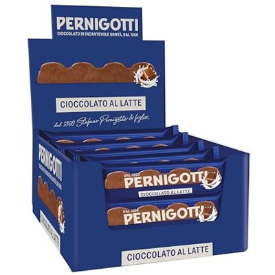 Pernigotti Barretta Latte – Cioccolato al Latte Finissimo – Snack Monoporzione – Barretta da 30 g (Confezione da 21 pezzi) Pernigotti Barretta Latte – Cioccolato al Latte Finissimo – Snack Monoporzione – Barretta da 30 g (Confezione da 21 pezzi)