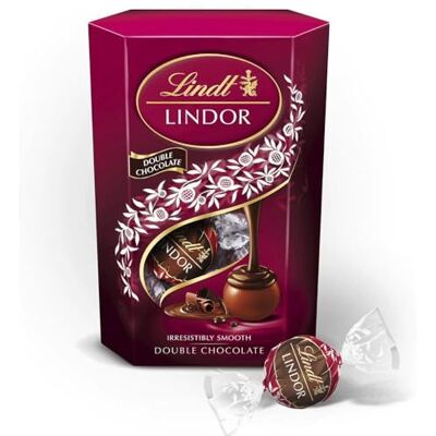 Lindt Lindor Scatola doppia per tartufi al cioccolato, circa 16 palline, 200 g, con un ripieno di fusione liscia, regalo per Pasqua, compleanno, celebrazioni, congratulazioni Lindt Lindor Scatola doppia per tartufi al cioccolato, circa 16 palline, 200 g, con un ripieno di fusione liscia, regalo per Pasqua, compleanno, celebrazioni, congratulazioni