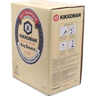 Kikkoman Salsa di Soia Naturalmente Fermentata 5 L Kikkoman Salsa di Soia Naturalmente Fermentata 5 L