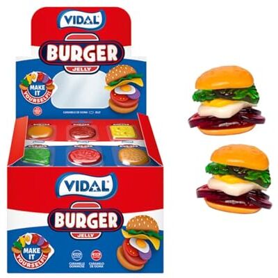 Vidal Caramelle Gommose Burger Jelly 66 x 11 g Vidal Caramelle Gommose Burger Jelly 66 x 11 g