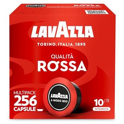 Lavazza , A Modo Mio Qualità Rossa Ristretto, 256 Capsule Caffè, per un Espresso con Note di Caramello, Arabica e Robusta, Intensità 12/13, Tostatura Scura, 16 Confezioni x 16 Capsule Lavazza , A Modo Mio Qualità Rossa Ristretto, 256 Capsule Caffè, per un Espresso con Note di Caramello, Arabica e Robusta, Intensità 12/13, Tostatura Scura, 16 Confezioni x 16 Capsule