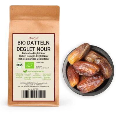Kamelur Datteri Deglet Nour BIO Denocciolati: Datteri Naturali Essiccati Dalla Tunisia, Senza Alcun Additivo 1 Kg (Confezione Da 1) Kamelur Datteri Deglet Nour BIO Denocciolati: Datteri Naturali Essiccati Dalla Tunisia, Senza Alcun Additivo 1 Kg (Confezione Da 1)