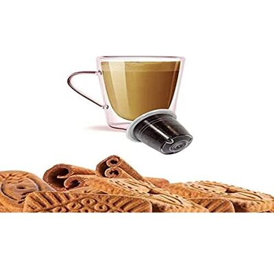 KICKKICK Biscotto Cannella Capsule Compatibili Nespresso (50PZ) Caffè Aromatizzato Solubile Made in Italy Gusto Speculoos per Macchina da Caffè Nespresso KICKKICK Biscotto Cannella Capsule Compatibili Nespresso (50PZ) Caffè Aromatizzato Solubile Made in Italy Gusto Speculoos per Macchina da Caffè Nespresso