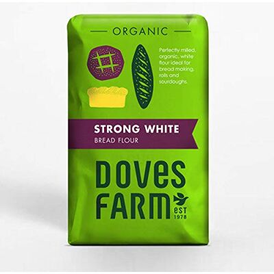Doves Farm Farina di pane bianco forte 1 x 1,5 kg Doves Farm Farina di pane bianco forte 1 x 1,5 kg