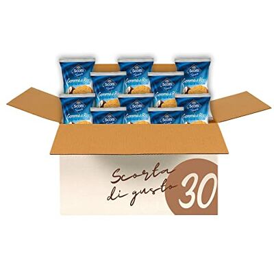 Riso Scotti Snack, Biscotti Gemma di Riso al Cocco, Gustosi e Delicati con Farina di Riso, Senza Grassi Vegetali Idrogenati, Confezione da 30 Pack Riso Scotti Snack, Biscotti Gemma di Riso al Cocco, Gustosi e Delicati con Farina di Riso, Senza Grassi Vegetali Idrogenati, Confezione da 30 Pack