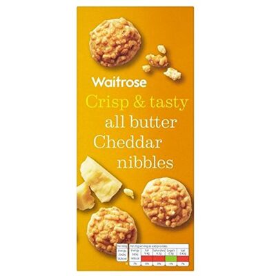 Waitrose Stuzzichini Di Formaggio Cheddar 100G (Confezione da 6) Waitrose Stuzzichini Di Formaggio Cheddar 100G (Confezione da 6)