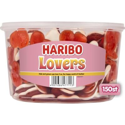 HARIBO cuori d'amore scatola rotonda 150 pezzi 1200g HARIBO cuori d'amore scatola rotonda 150 pezzi 1200g
