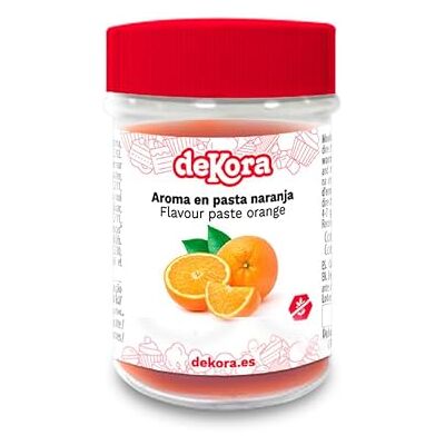 dekora Pasta aromatizzante all'arancia da 60 ml Colorante e aromatizzante ideale per torte, cupcake, gelati e altro ancora Senza glutine Adatto per vegani dekora Pasta aromatizzante all'arancia da 60 ml Colorante e aromatizzante ideale per torte, cupcake, gelati e altro ancora Senza glutine Adatto per vegani