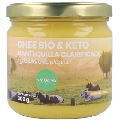 Naturitas Ghee Burro Chiarificato 100% Bio 300g Essentials Burro keto 98% materia grassa Migliora la digestione Senza lattosio Certificato BIO Naturitas Ghee Burro Chiarificato 100% Bio 300g Essentials Burro keto 98% materia grassa Migliora la digestione Senza lattosio Certificato BIO
