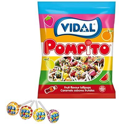 Vidal Lecca pompito mix frutta busta da 100 pezzi Vidal Lecca pompito mix frutta busta da 100 pezzi