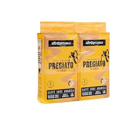 Altromercato – Caffè 100% arabica pregiato macinato per moka – caffè biologico da commercio equo e solidale – gusto raffinato e aromatico, equilibrio e finezza in tazza – formato bipack – 2 x 250 g Altromercato – Caffè 100% arabica pregiato macinato per moka – caffè biologico da commercio equo e solidale – gusto raffinato e aromatico, equilibrio e finezza in tazza – formato bipack – 2 x 250 g