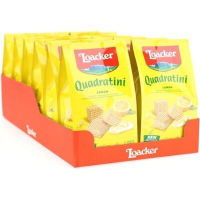 Loacker , Quadratini Lemon, Cubetti da Mangiare in un Boccone, con Cinque Strati di Croccanti Cialdine Wafer e Quattro di Crema al Gusto Limone, Snack Dolci per Colazione, 12 Sacchettini Richiudibili Loacker , Quadratini Lemon, Cubetti da Mangiare in un Boccone, con Cinque Strati di Croccanti Cialdine Wafer e Quattro di Crema al Gusto Limone, Snack Dolci per Colazione, 12 Sacchettini Richiudibili