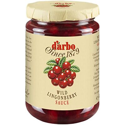 Darbo D'arbo Salsa di mirtilli rossi selvatici, barattolo da 400 g Darbo D'arbo Salsa di mirtilli rossi selvatici, barattolo da 400 g