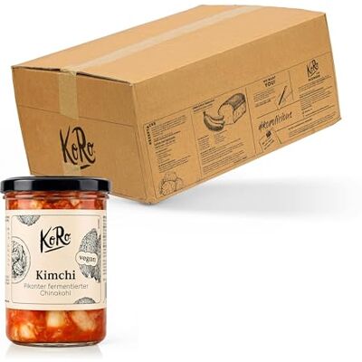KoRo Kimchi RIcetta tradizionale coreana a base di cavolo fermentato Con peperoncino, aglio e zenzero Vegan KoRo Kimchi RIcetta tradizionale coreana a base di cavolo fermentato Con peperoncino, aglio e zenzero Vegan