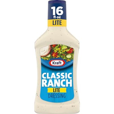 Kraft Classic Ranch Lite Condimento per insalata (bottiglia da 16 fl oz) Kraft Classic Ranch Lite Condimento per insalata (bottiglia da 16 fl oz)