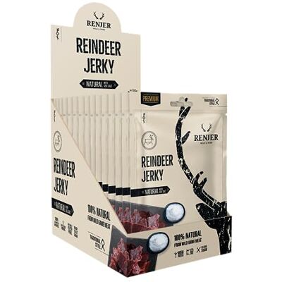 Renjer Wild Jerky Confezione da 15 pezzi (Reindeer with Sea Salt) Renjer Wild Jerky Confezione da 15 pezzi (Reindeer with Sea Salt)